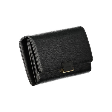 Black Polyurethane Women Wallet