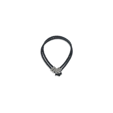 Black Calf Leather Bos Taurus Bracelet