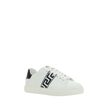 White Rubber Low Top Sneakers 