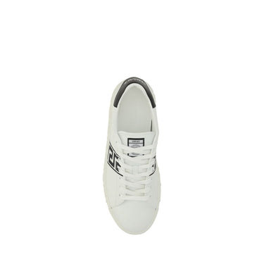 White Rubber Low Top Sneakers 