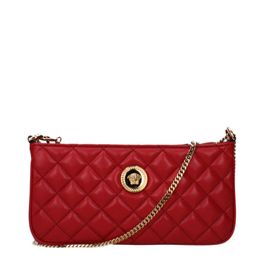 Red Leather Crossbody Bag 