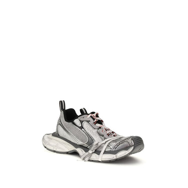 Gray Polyethylene Athletic Sneakers