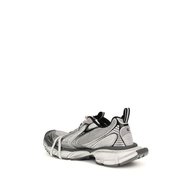 Gray Polyethylene Athletic Sneakers