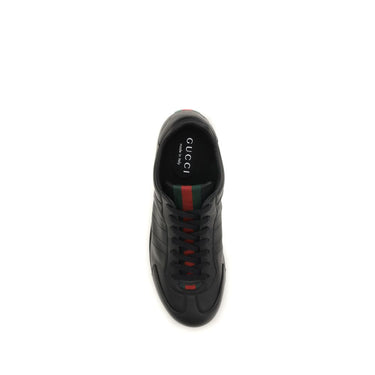 Black Calf Leather Bos Taurus Low Top Sneakers