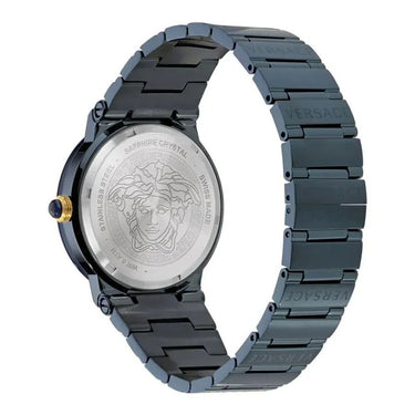 Blue Stainless Steel Dress Watch