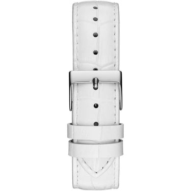 White Leather Dress Watch