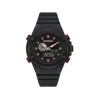 Black Resin Sport Watch