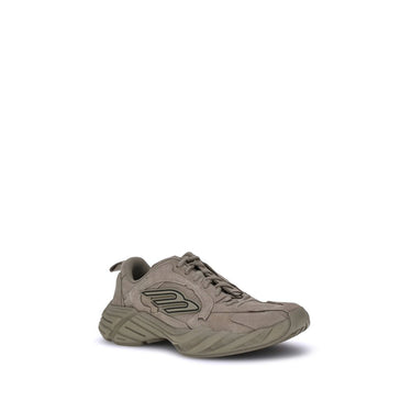 Beige Polyester Athletic Sneakers