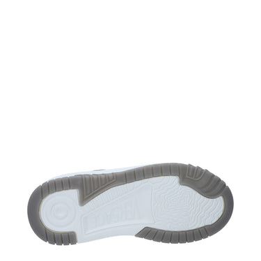 White Leather Chunky Sneakers