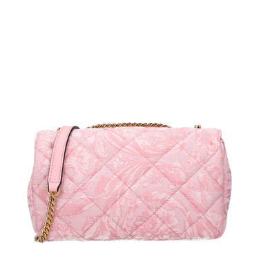 Pink Fabric Shoulder Bag 