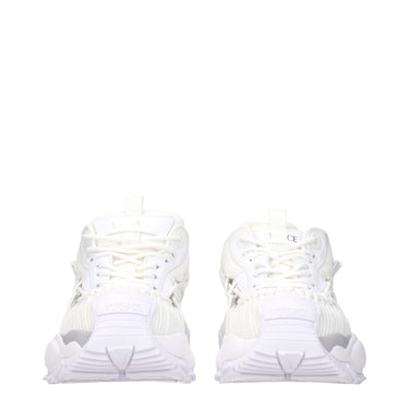 White Leather Athletic Sneakers 