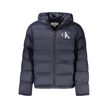 Blu Poliammide Men's Jacket 