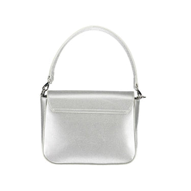 Argento Polyurethane Women Handbag