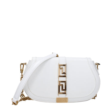 White Leather Crossbody Bag 