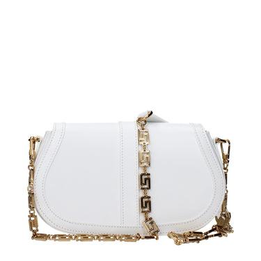 White Leather Crossbody Bag 