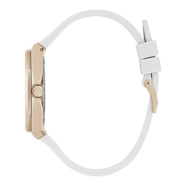 White Synthetic Dress Watch