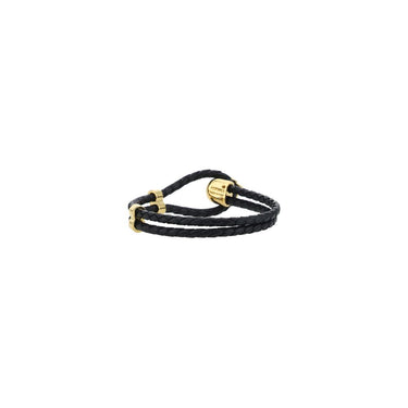 Black Calf Leather Bos Taurus Bracelet